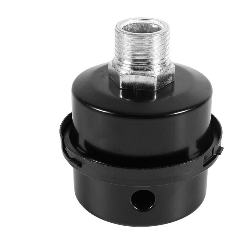 ZVD - Silencieux compresseur d'air, petite pompe à air, accessoires, coque en fer avec filtre, silencieux, filetage 4 points 20mm