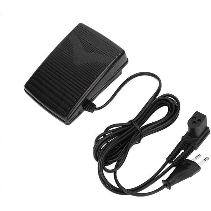 ZVD- Singer Nähmaschinen-Fußpedal, Nähmaschinenpedal, 220 V EU-Stecker, universelles Nähmaschinen-Fußpedal mit Netzkabel für Singer 974 Nähmaschine
