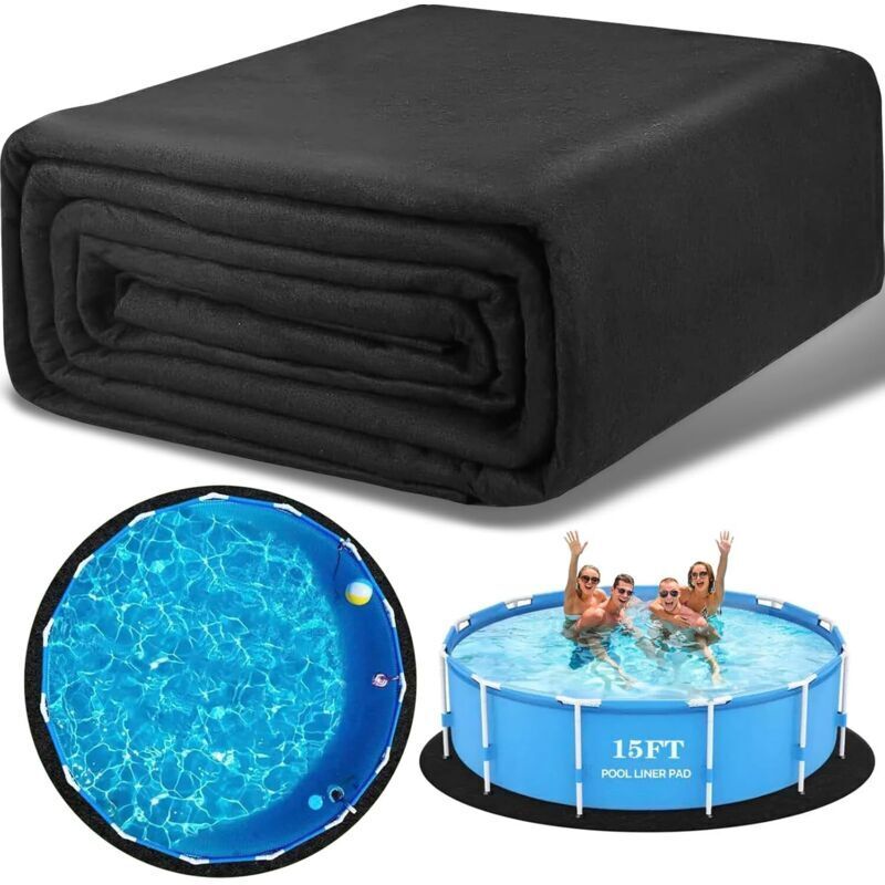 Tapis de Sol Piscine, revêtement de Piscine Rond épais,Tapis Piscine Hors Sol, Piscine Ronde Hors Sol bache Sol Piscine pour Piscine Et Bains à