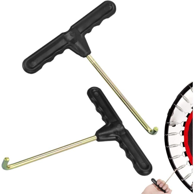 Zweiteiliges Trampolin-Federspannwerkzeug, Trampolinwerkzeug, T-förmiger Federspanner, Federspanner für Trampolinzelte, Trampolin-Federspanner