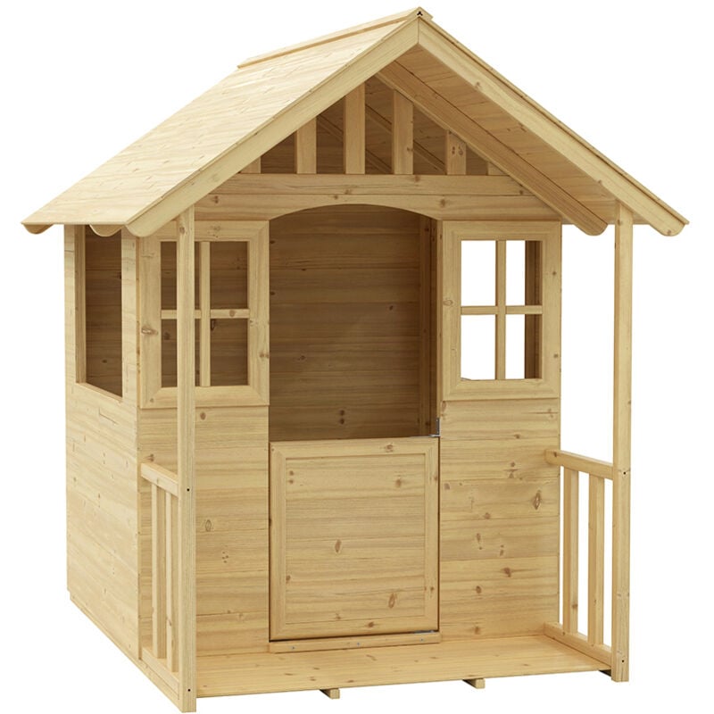 Villa Kinder Spielhaus für den Garten Holz - Zwerkules