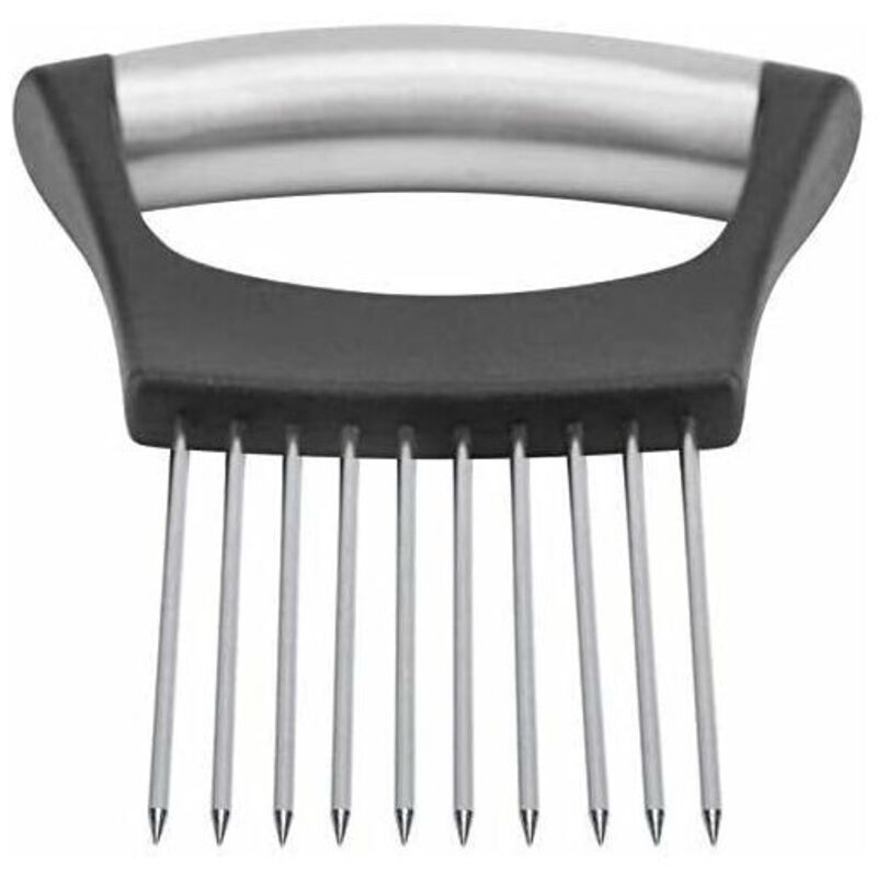 Zwiebelhalter aus Edelstahl, Obst-, Gemüse- und Fleischschneider mit 10 Sonden, praktisches Küchengerät für Obst und Gemüse, Fei Yu