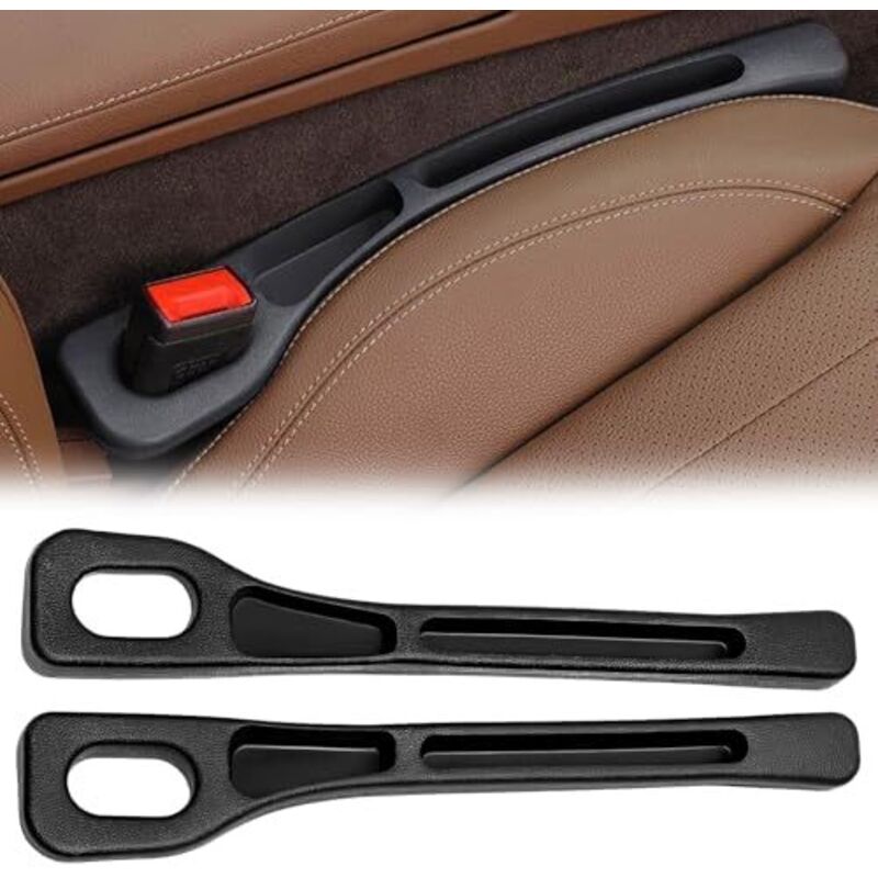 Zyluniy 2 Stück Autositz-Lückenfüller, Universal-Autositz-Organizer, Sitzlückenfüller zur Verhinderung des Herausfallens von Gegenständen für kleine