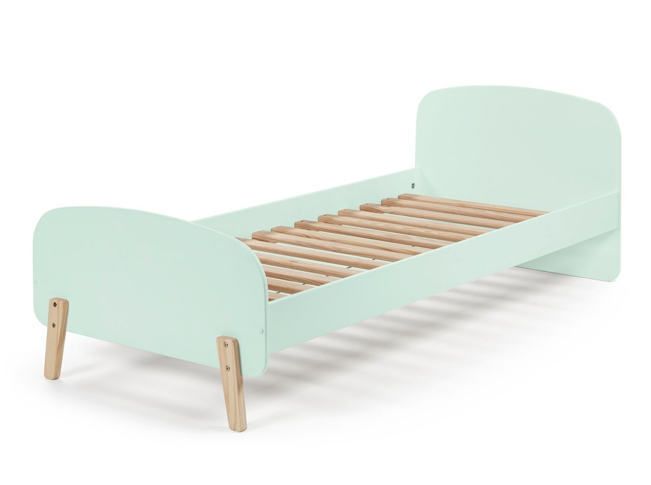 Vipack: Einzelbett 'KIDDY' 90 x 200 mintgrün - Jugendbett Jugendliege Kinderbett