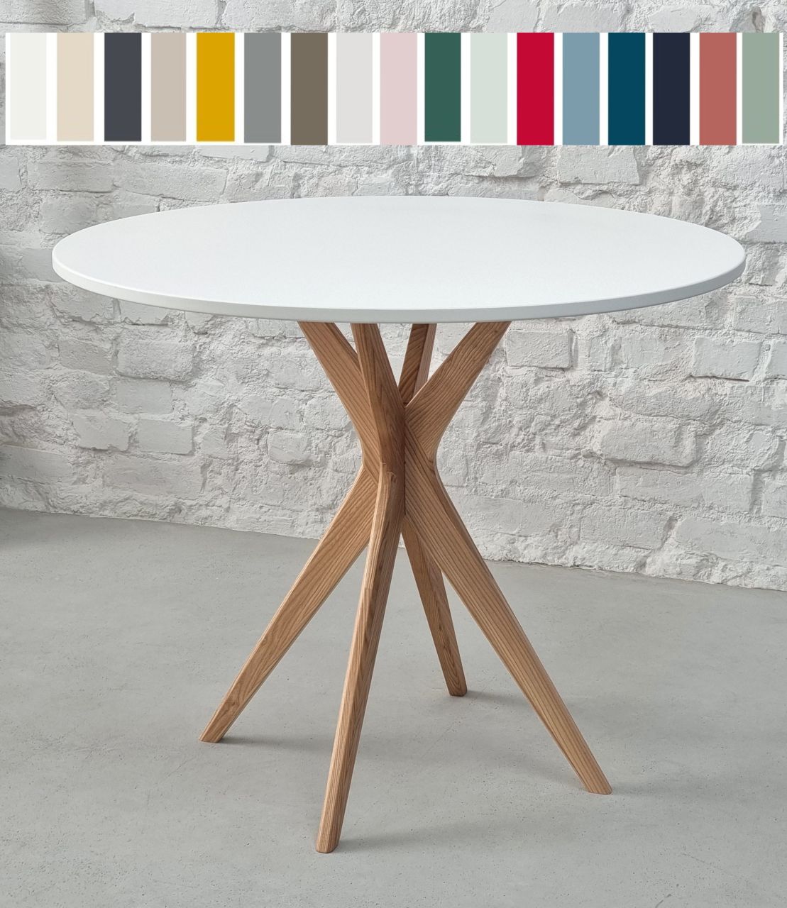 Esszimmertisch JUBI rund Ø 70 80 90cm Esstisch Tisch Küchentisch Wohnzimmertisch