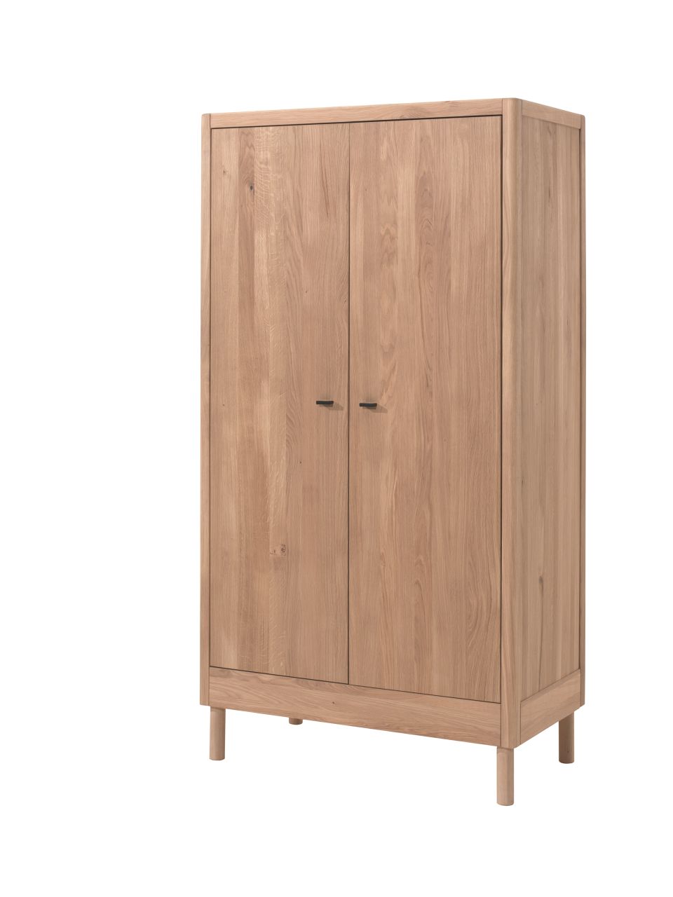 Kleiderschrank 2-trg. Jugendschrank Wäscheschrank Eiche Massivholz natur geölt