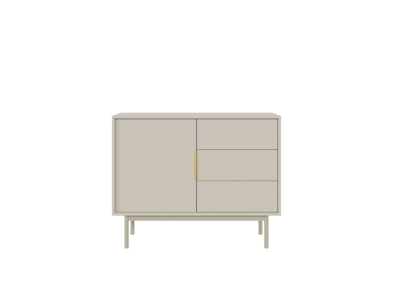 Sideboard Kommode 1T/3S Dielenkommode Anrichte Wohnmöbel Schrank Kaschmir