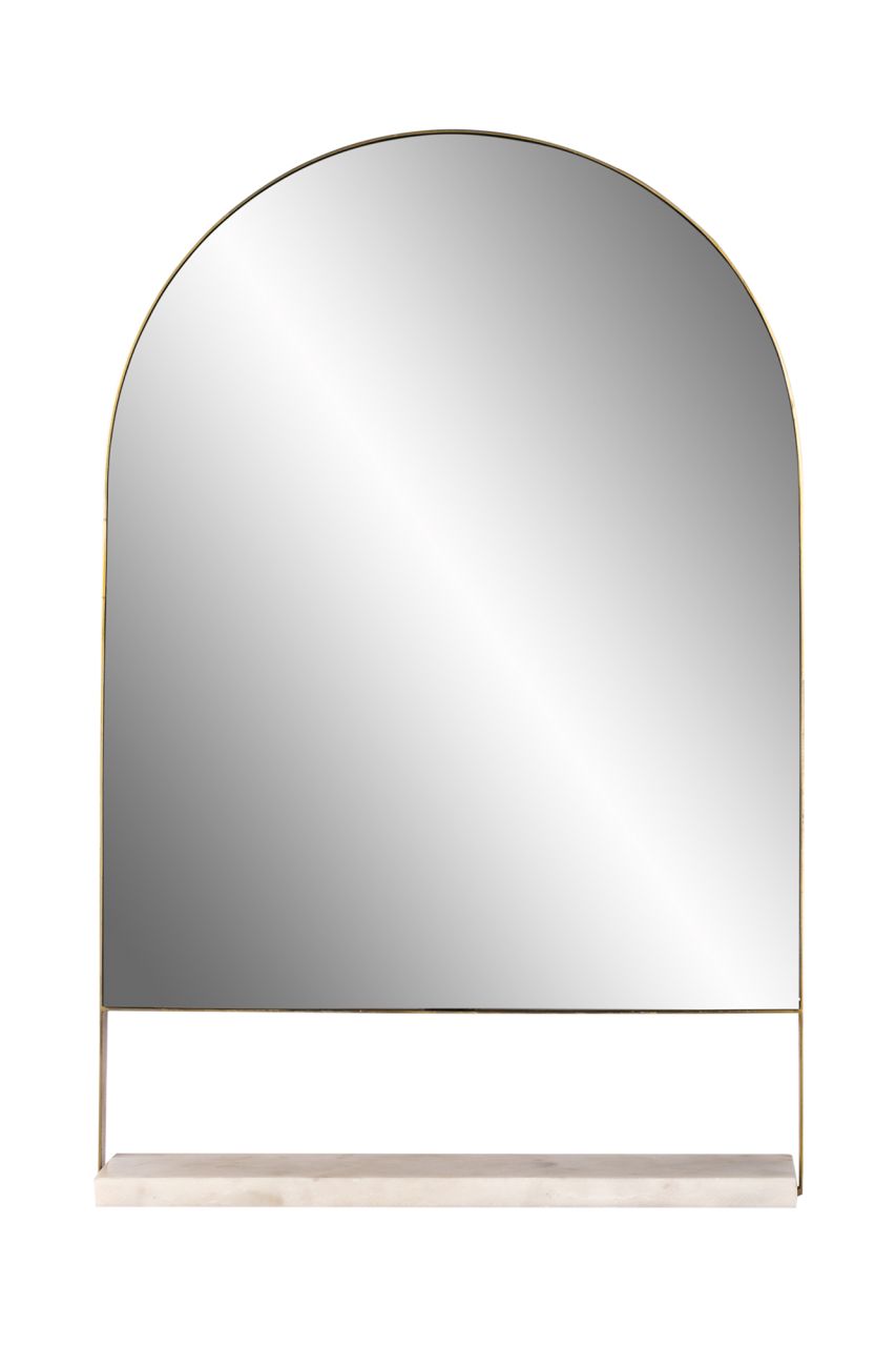 Spiegel Ablage Wandspiegel gold Wanddekor Flurspiegel Hängespiegel modern Marmor