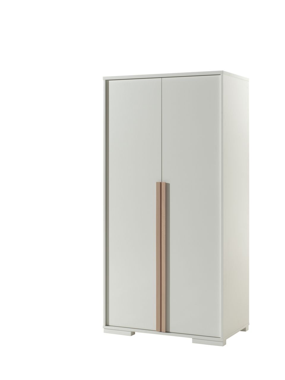 Vipack: Kleiderschrank 'LONDON' 2-Türig - Jugend-/ Kinderschrank - Weiß / Birke
