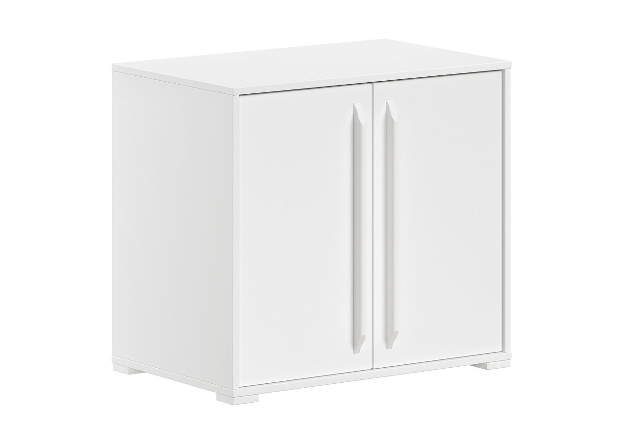 Kommode mit 2 Türen Aufbewahrungsschrank Sideboard Schrank Weiß