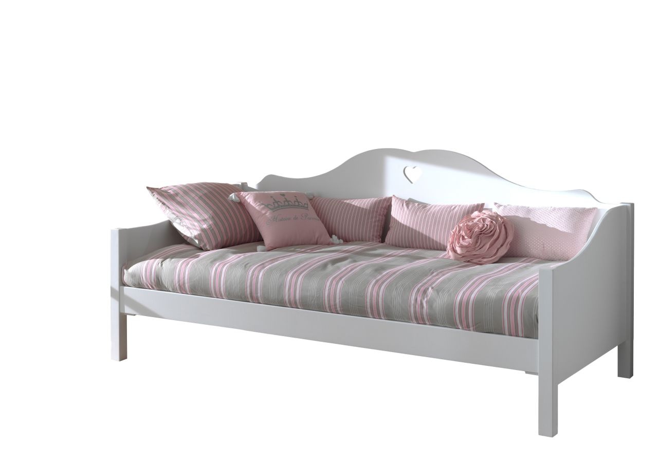 Set Kojenbett 90x200 Lattenrost Einzelbett Bett Kinderbett Kindermöbel Weiß