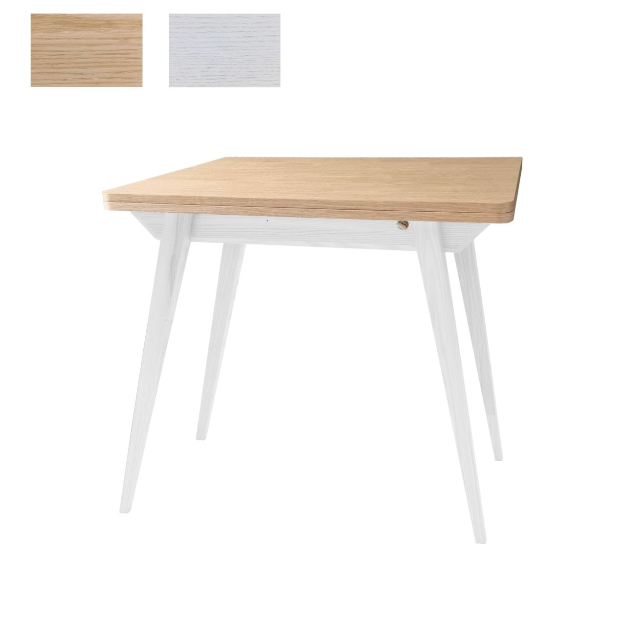 Esszimmertisch furniert 65x90 (130x90) ausziehbar Tisch Küchentisch Wohnzimme...