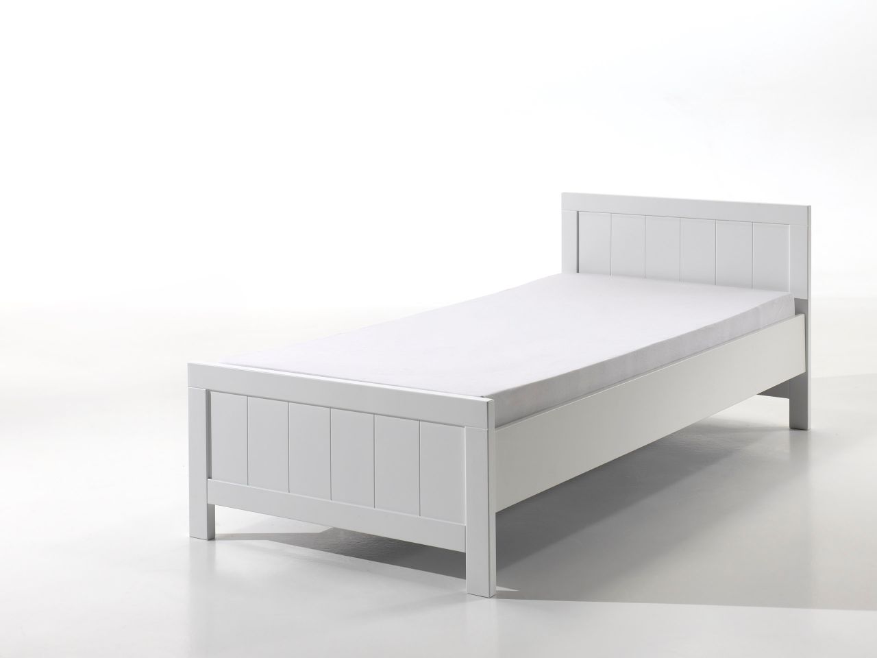 Vipack: Einzelbett 'ERIK' 90x200- Kinderbett Jugendbett Jugendliege - Weiß
