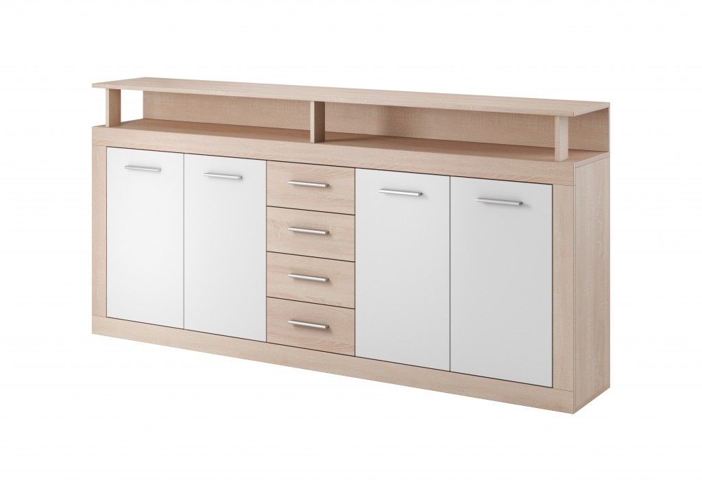 Sideboard Kommode 4T/4S Highboard Anrichte Wohnmöbel Schrank Sonoma-Eiche