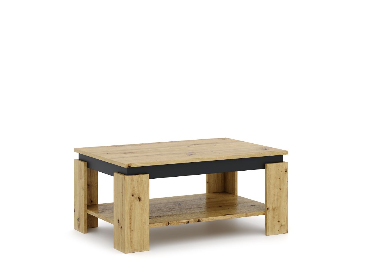 Couchtisch 90x60 Beistelltisch Wohnzimmertisch Sofatisch Ablagetisch - Eiche ...