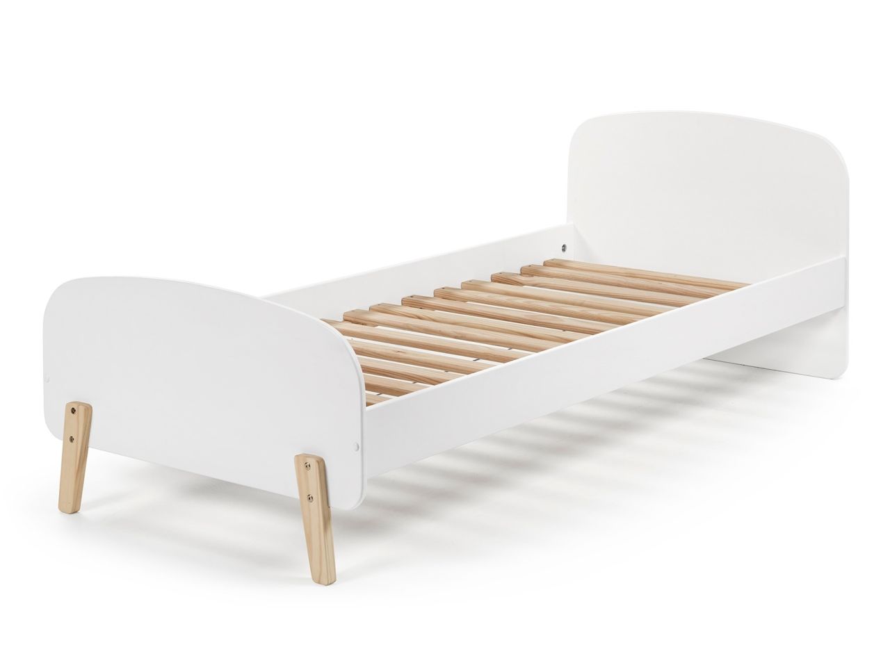 Vipack: Einzelbett 'KIDDY' 90x200 weiß - Bett Jugendbett Jugendliege Kinderbett