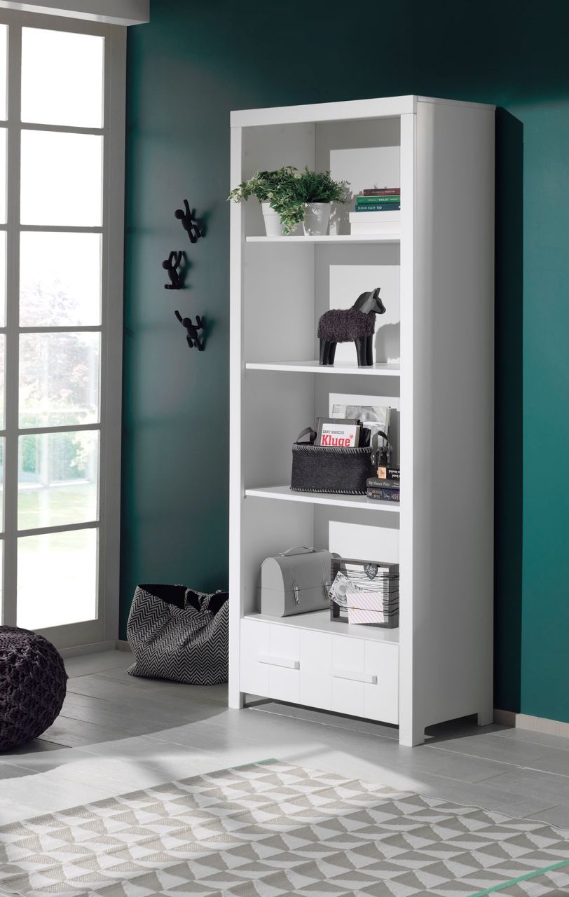 Vipack: Regal 'ERIK' -Bücherregal Jugend-/ Kinderregal Standregal Stauraum- Weiß