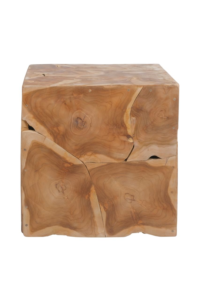 Beistelltisch Teakholz Couchtisch Nachttisch Holz Massivholz natur modern boho