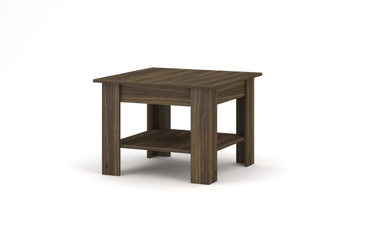 Couchtisch 67x67 Beistelltisch Wohnzimmertisch Sofa-Ablagetisch Bourbon Eiche