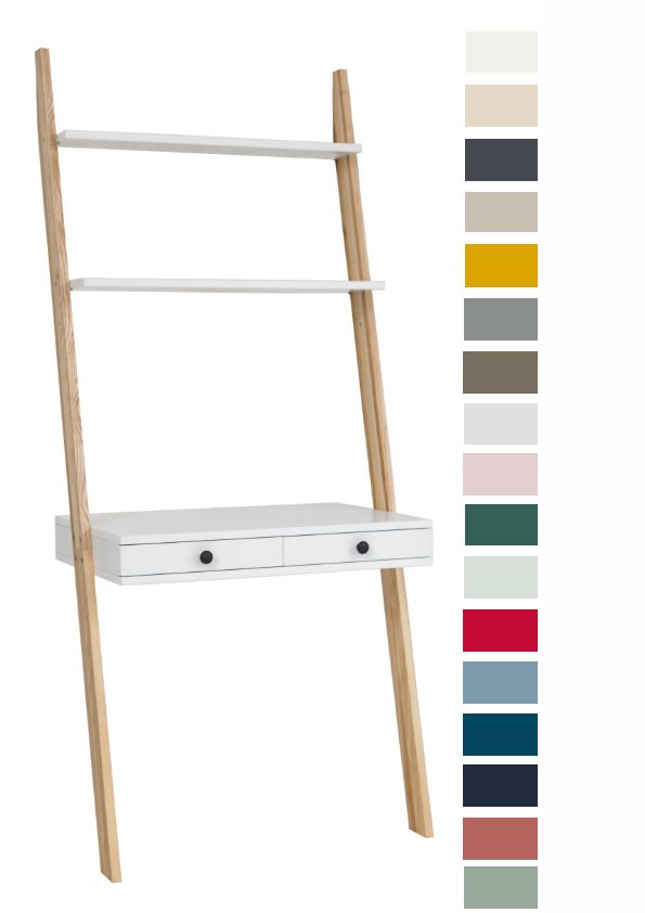 Schreibtischregal Schreibtisch Leiterregal Homeoffice skandi Bürotisch Sekretär