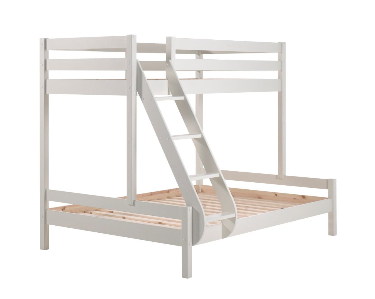Etagenbett Familienbett 90x200 140x200 Hochbett Stockbett Elternbett Holz Weiß