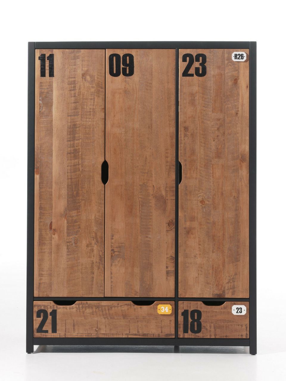 Vipack Kleiderschrank 3-türig ALEX Kinderschrank Kinderkleiderschrank