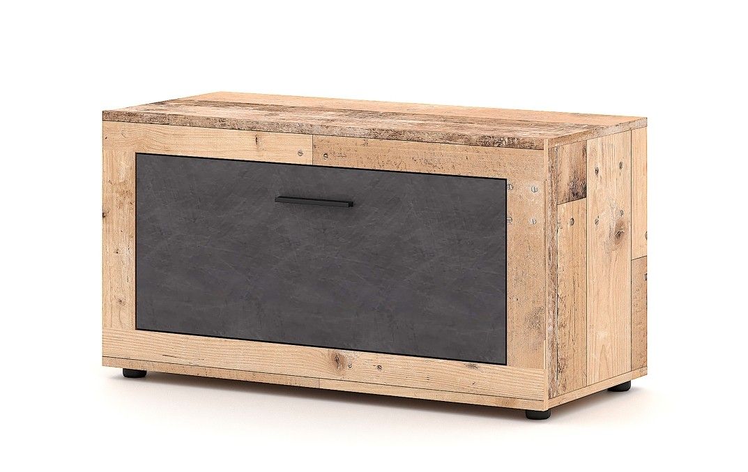 Schuhschrank Schuhkommode Flurkommode Dielenmöbel Old Style Hell Matera