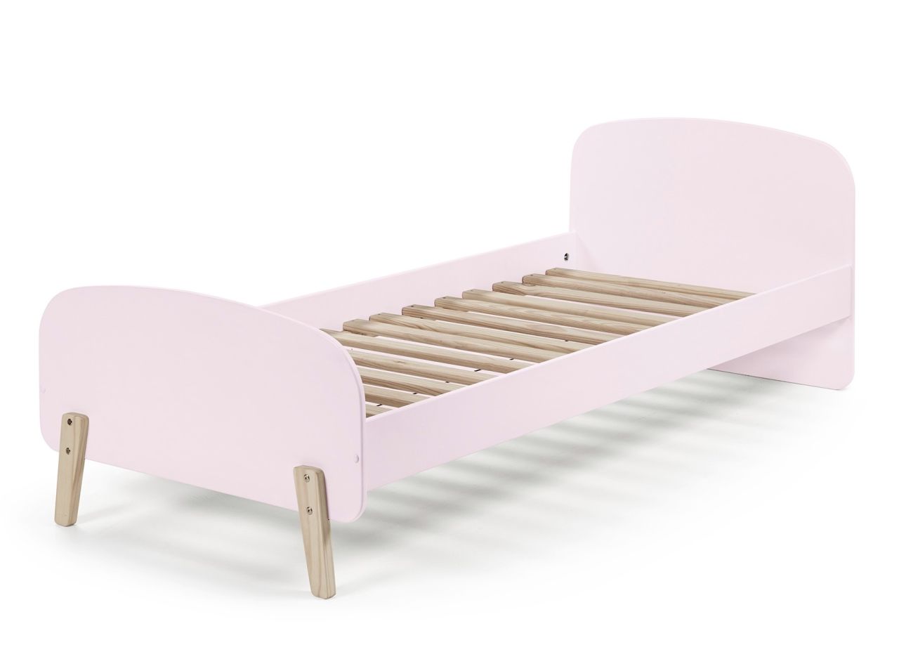 Vipack: Einzelbett 'KIDDY' 90x200 rosa - Bett Jugendbett Jugendliege Kinderbett