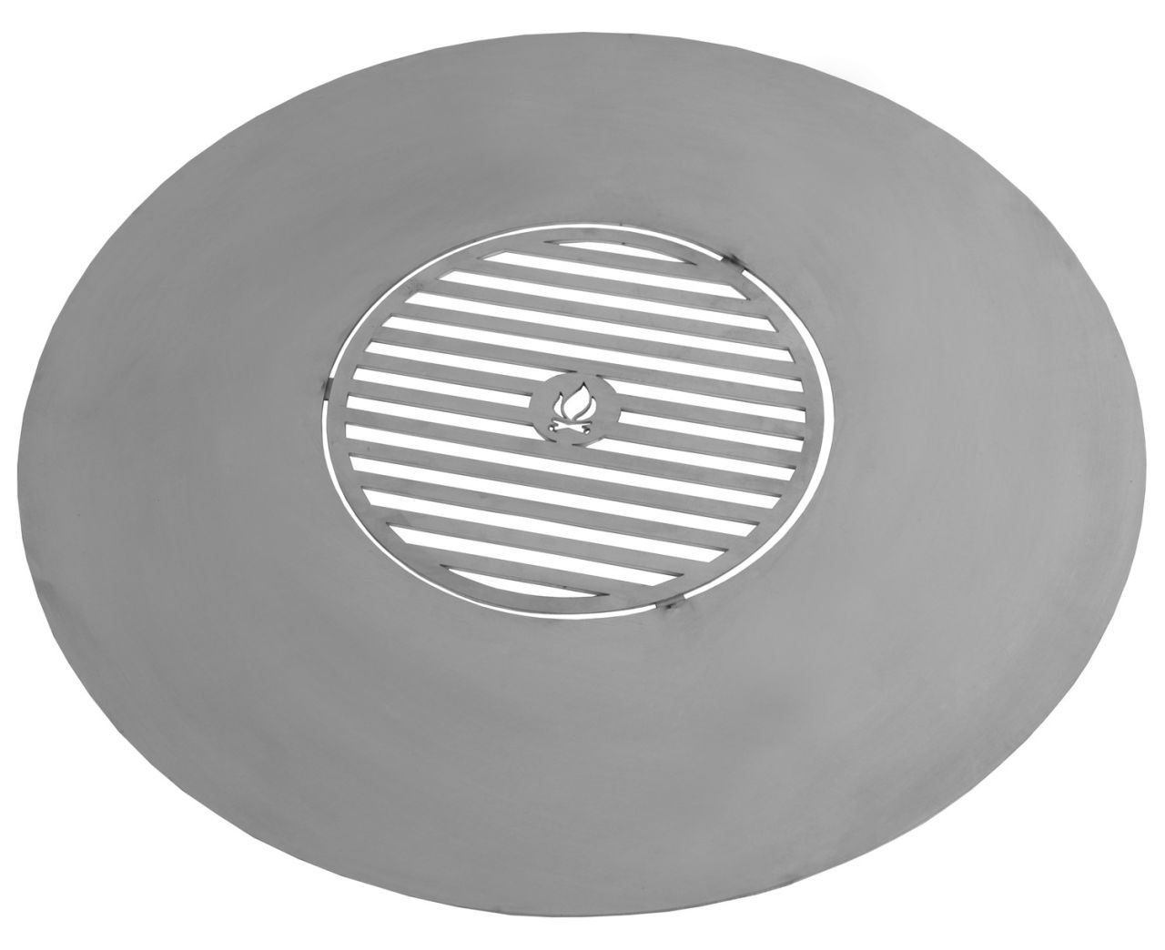 rostfreie Grillplatte für Feuerschale Ø80 Feuerplatte Grillrost Stahl Grill 40cm