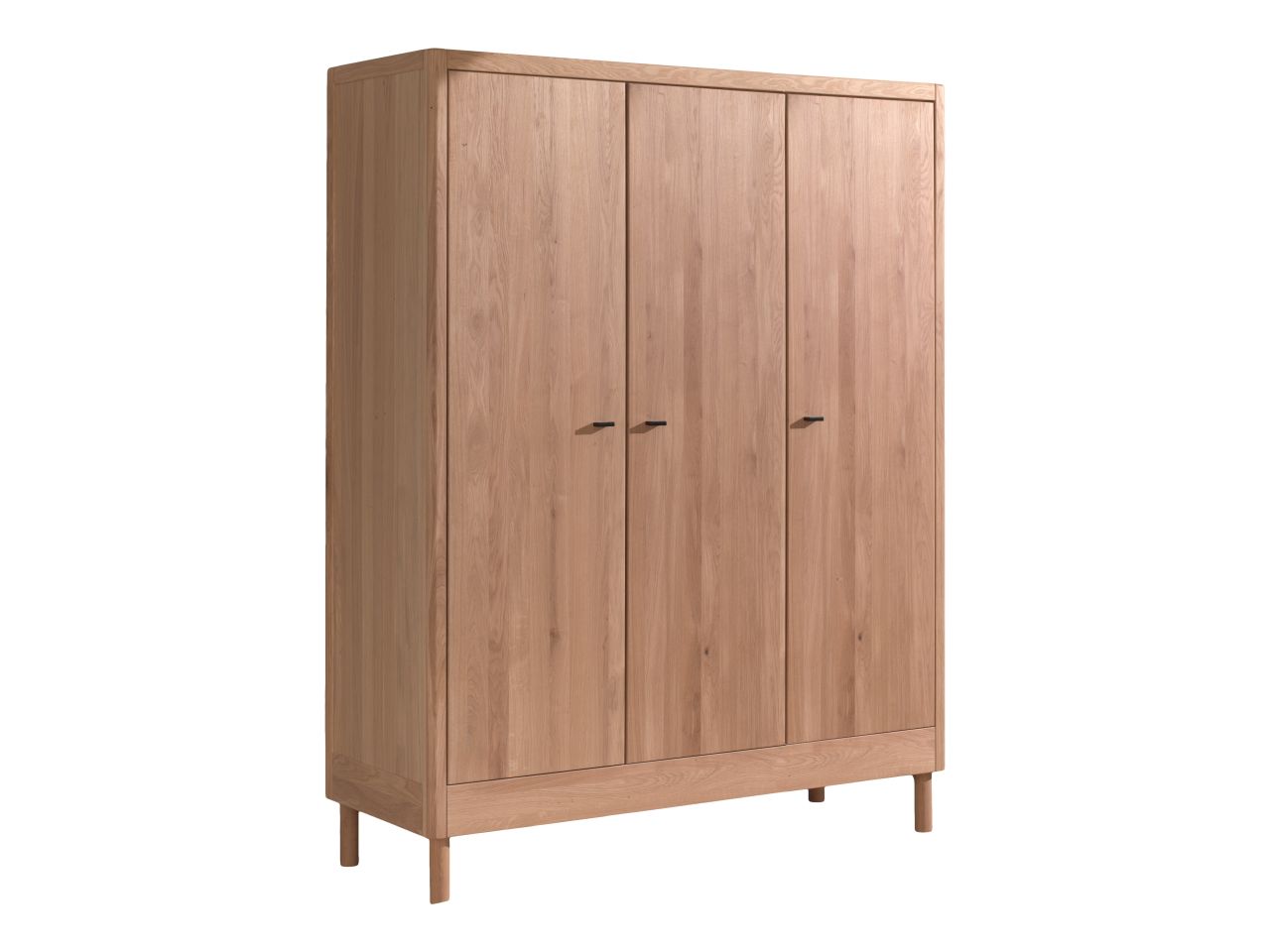 Kleiderschrank 3-trg. Jugendschrank Wäscheschrank Eiche Massivholz natur geölt
