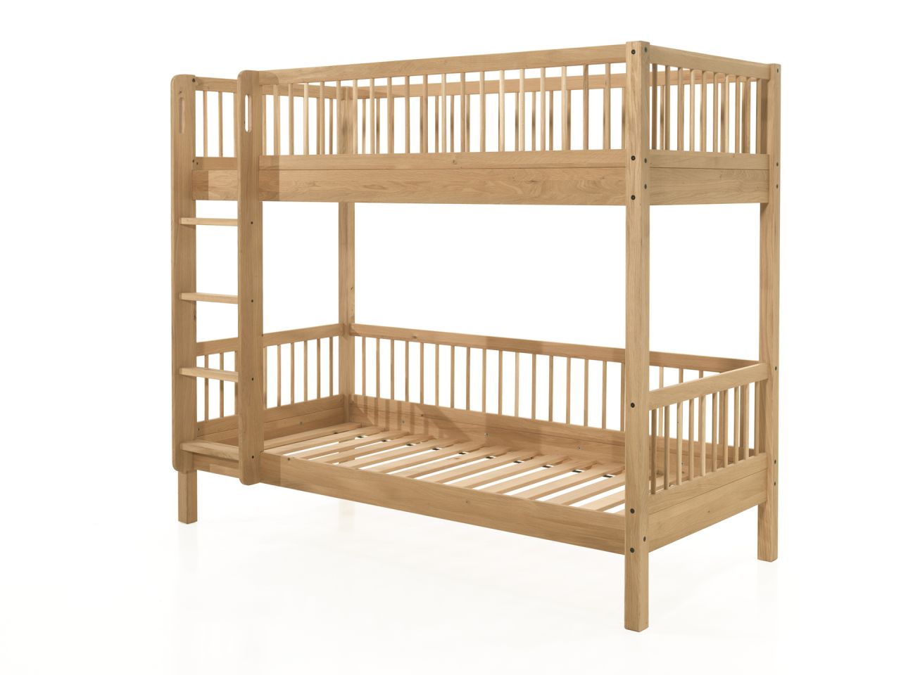 Etagenbett Stockbett 90x200 Kinderbett Jugendbett Hochbett Eiche massiv geölt