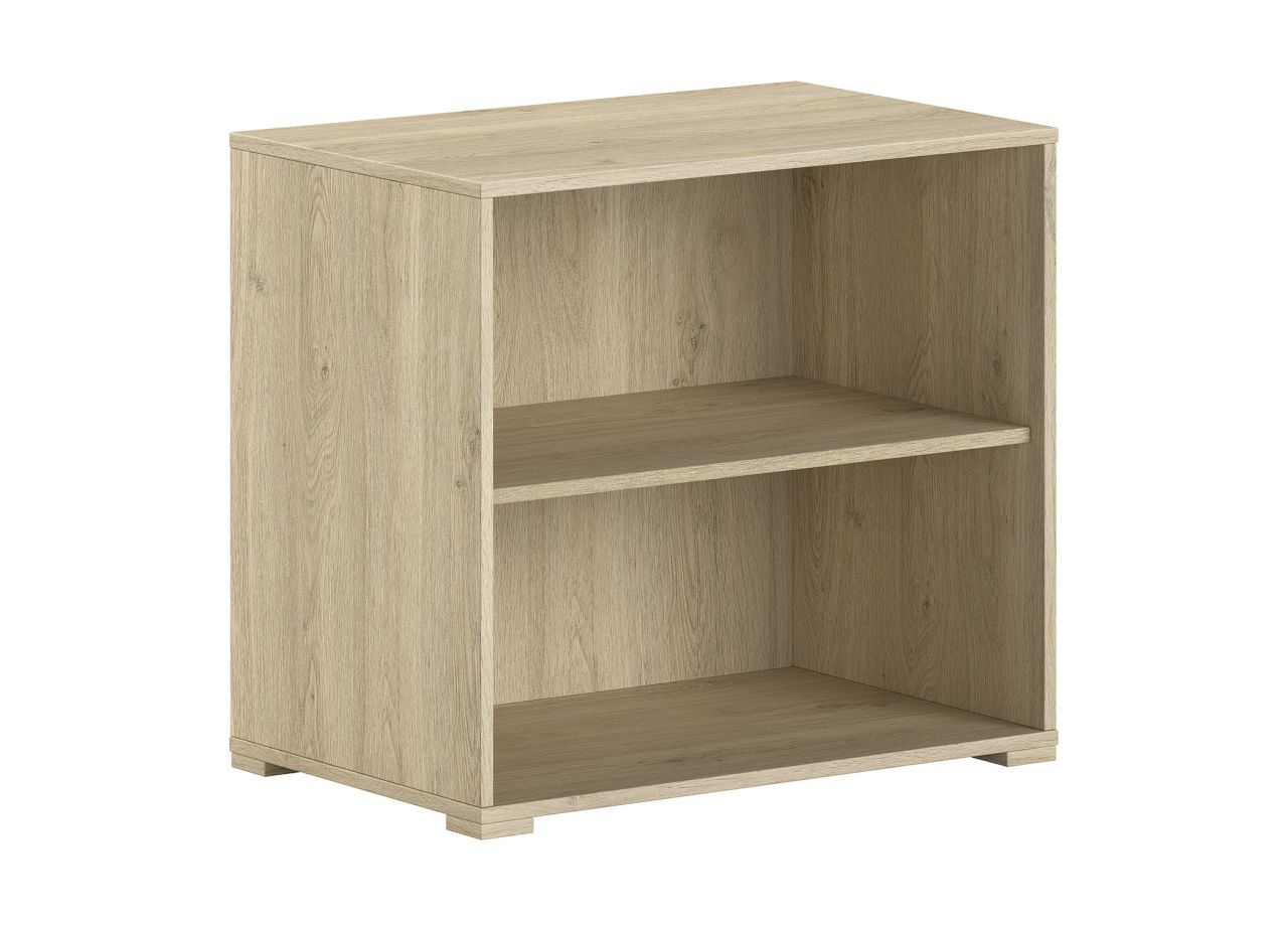 Regal offen mit 2 Fächern Standregal Beistellregal Bücherregal Eichefarbig