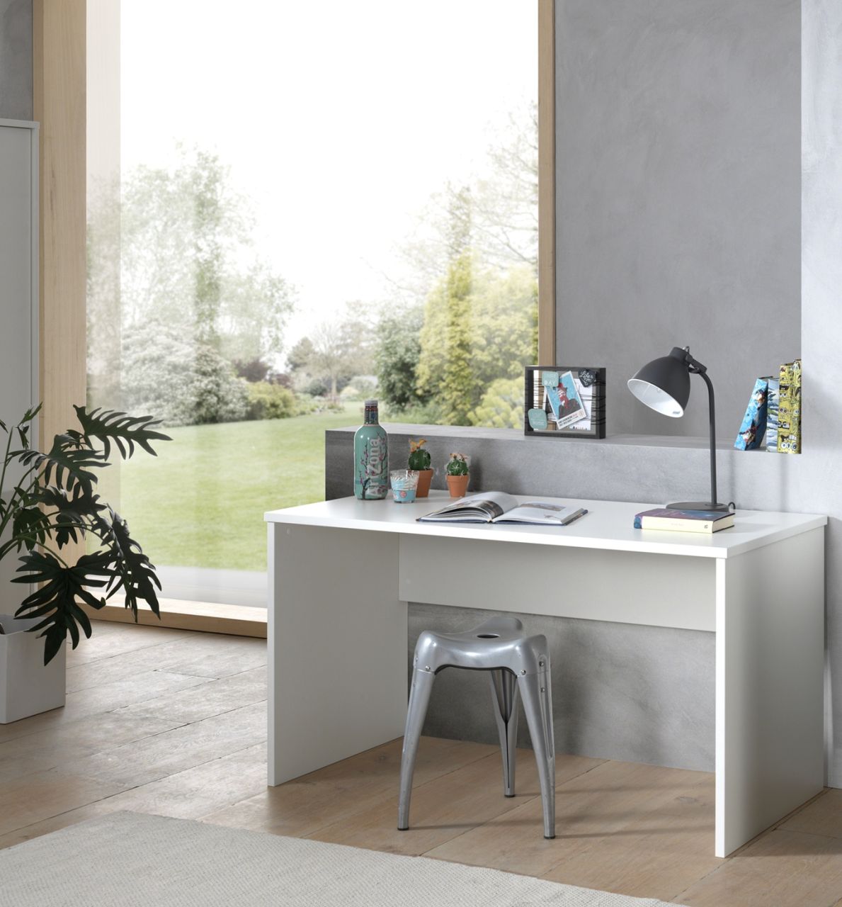 Vipack: Schreibtisch 'LONDON' 140 x 65 cm - Jugend-/ Kinderschreibtisch- Weiß