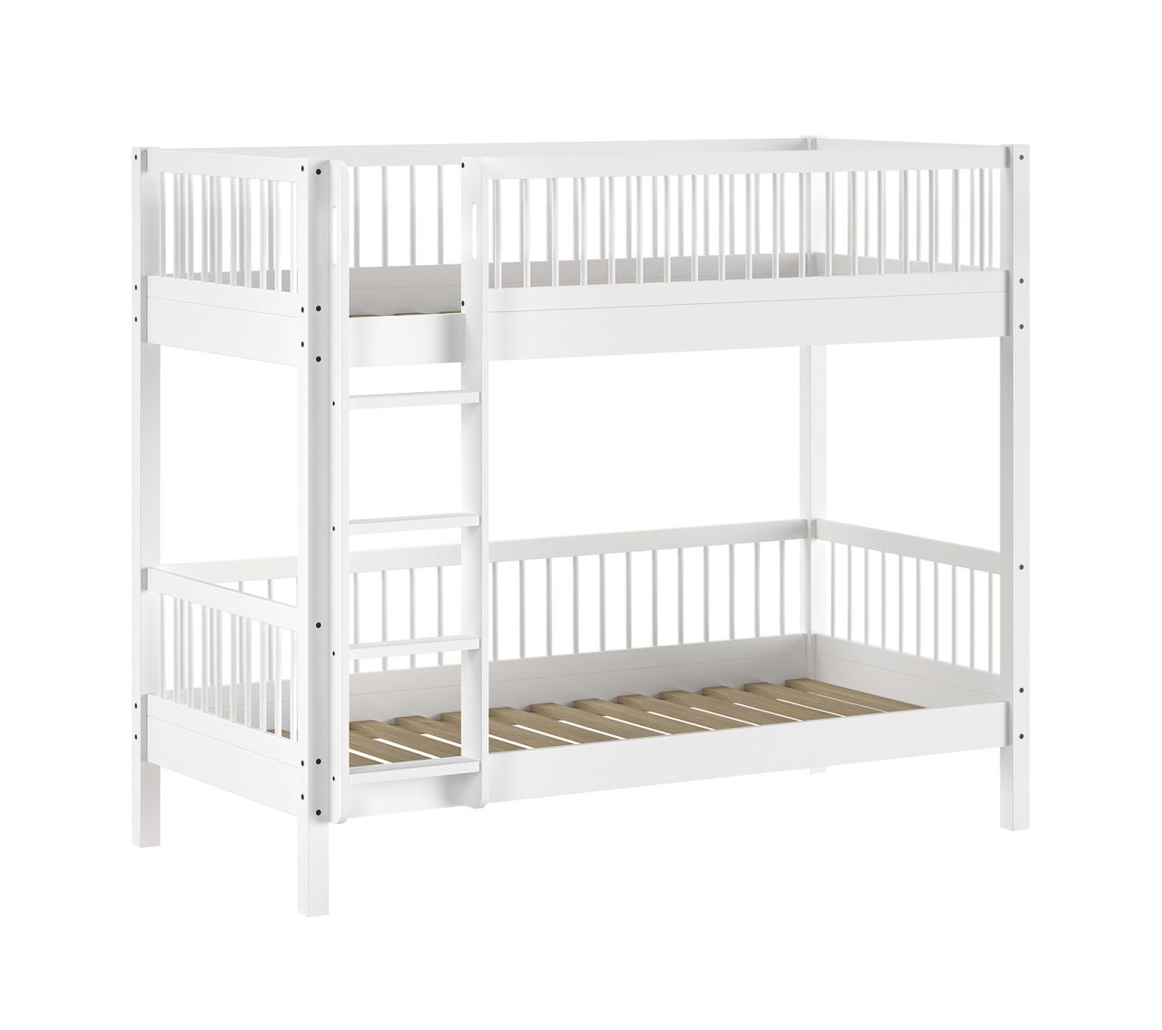 Etagenbett Stockbett 90x200 Kinderbett Jugendbett Hochbett Buche massiv Weiß