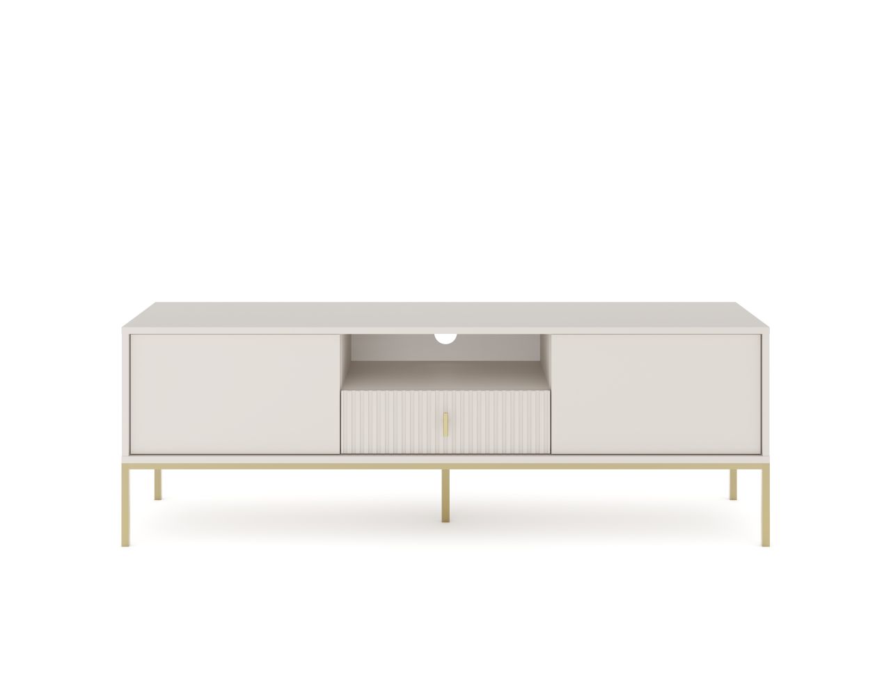 Lowboard 154 Fernsehkommode TV-Tisch TV-Kommode Sideboard Kaschmir Gold