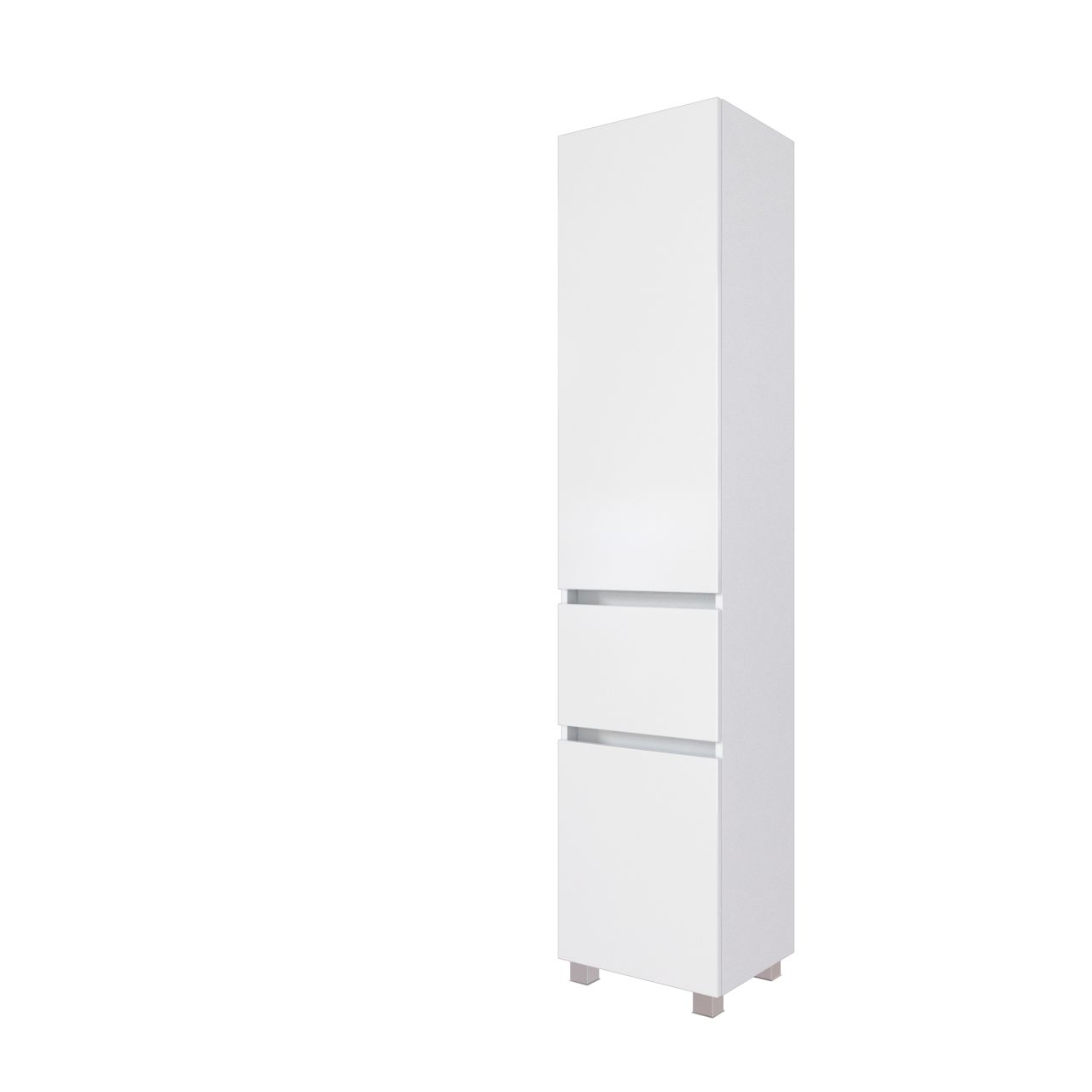 Held Hochschrank 40x180x35 Seitenschrank Badschrank Badmöbel matt/weiß weiß