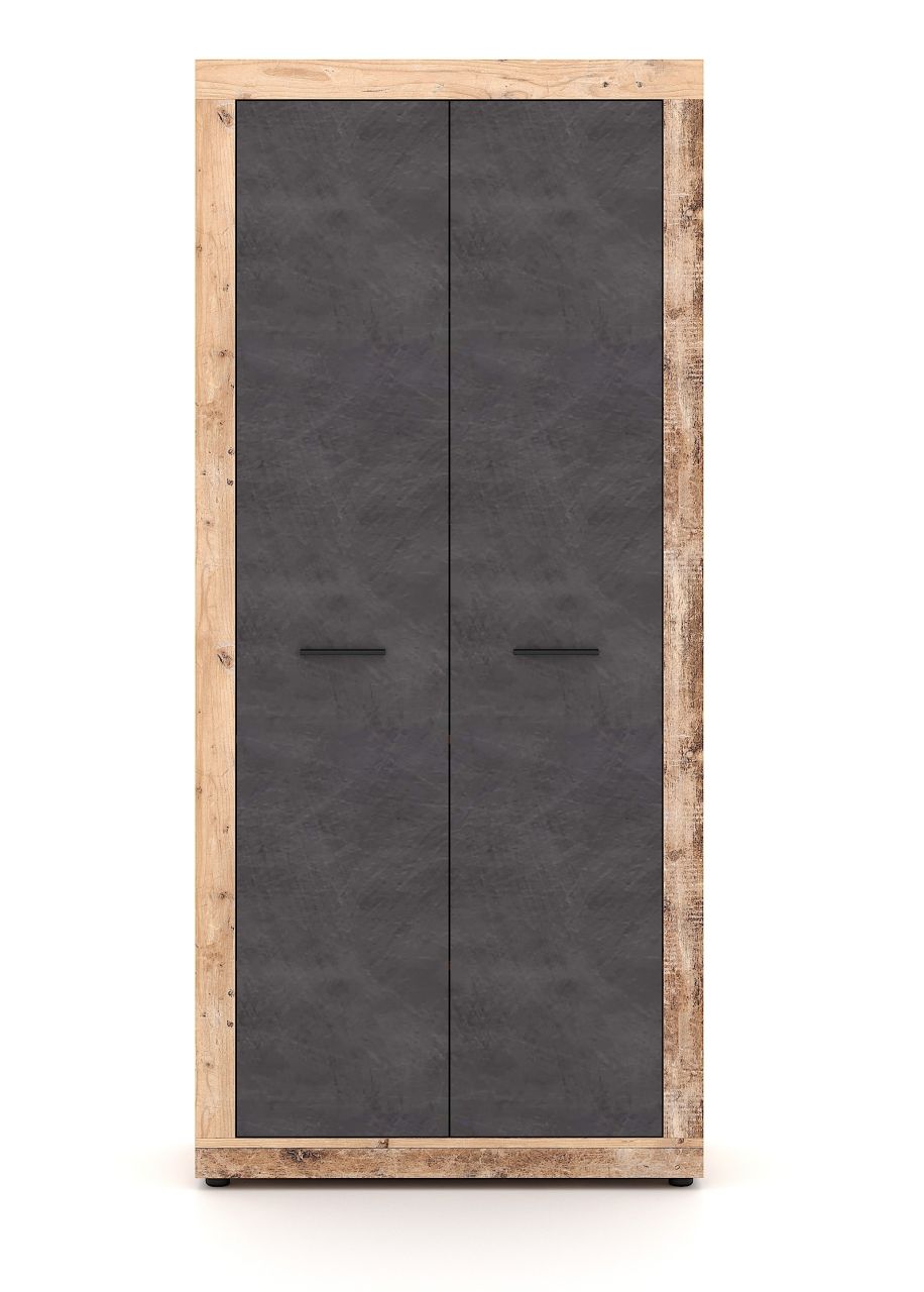 Kleiderschrank Flurschrank Dielenschrank Dielenmöbel Old Style Hell Matera