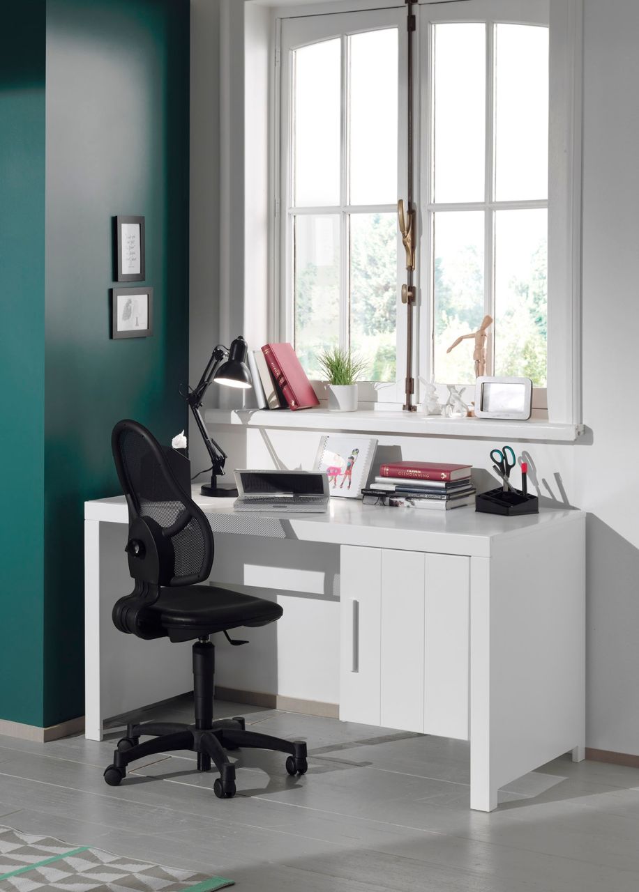 Vipack: Schreibtisch 'ERIK' mit 1 Tür- Kinder-/ Jugendschreibtisch - Weiß