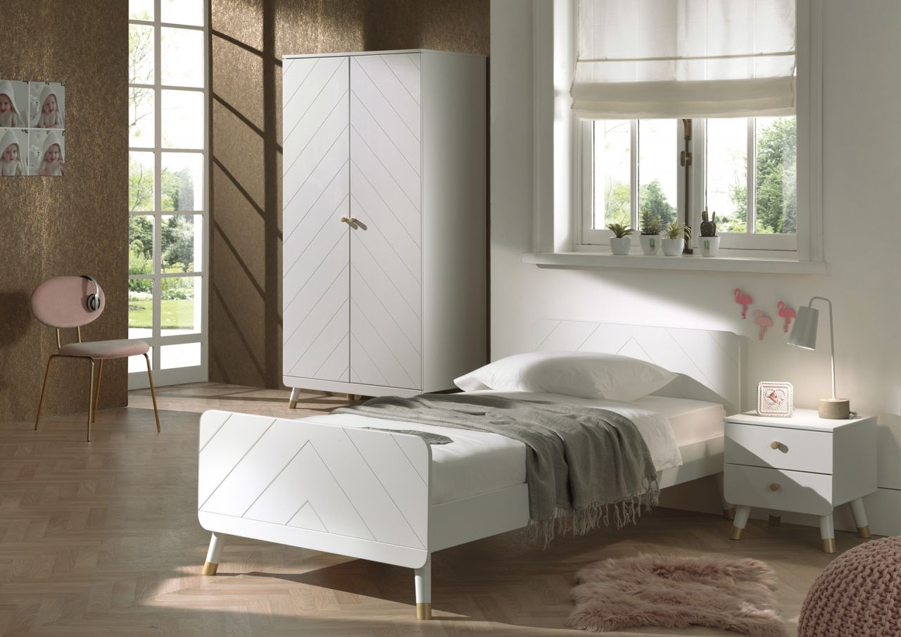 Vipack:'Billy' Jugendzimmer Set 3-tlg.:Bett+Nachtkonsole+ Schrank