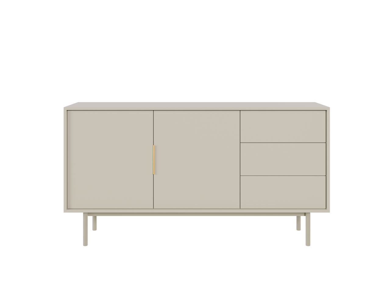 Sideboard Kommode 2T/3S Highboard Anrichte Wohnmöbel Schrank Kaschmir