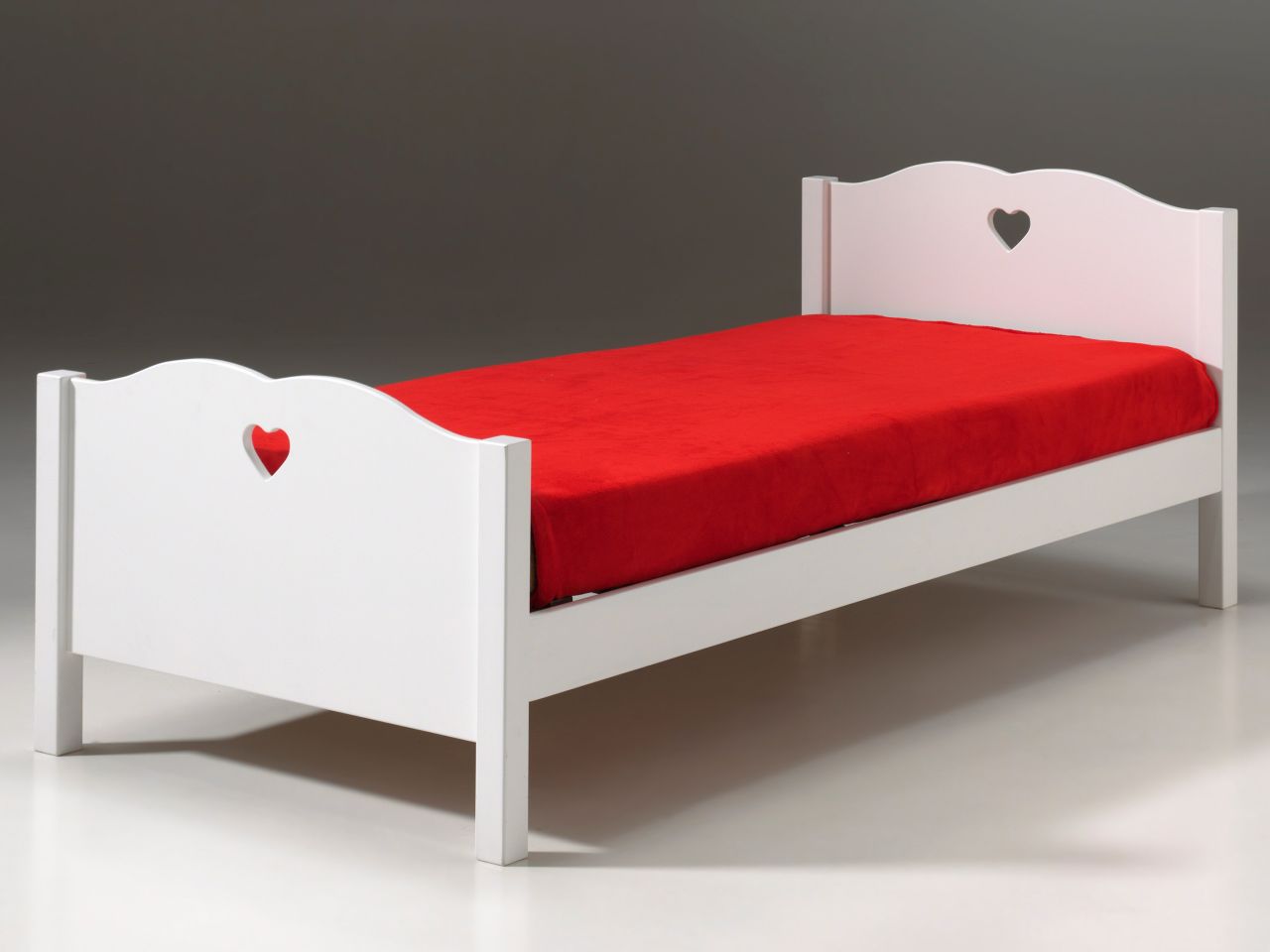 Vipack: 'AMORI' Einzelbett 90 x 200 - Kinderbett Jugendbett Jugendliege - weiß