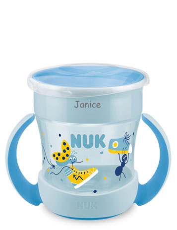 Mini Magic Cup 160ml mit Gravur (inkl. Deckel) blau