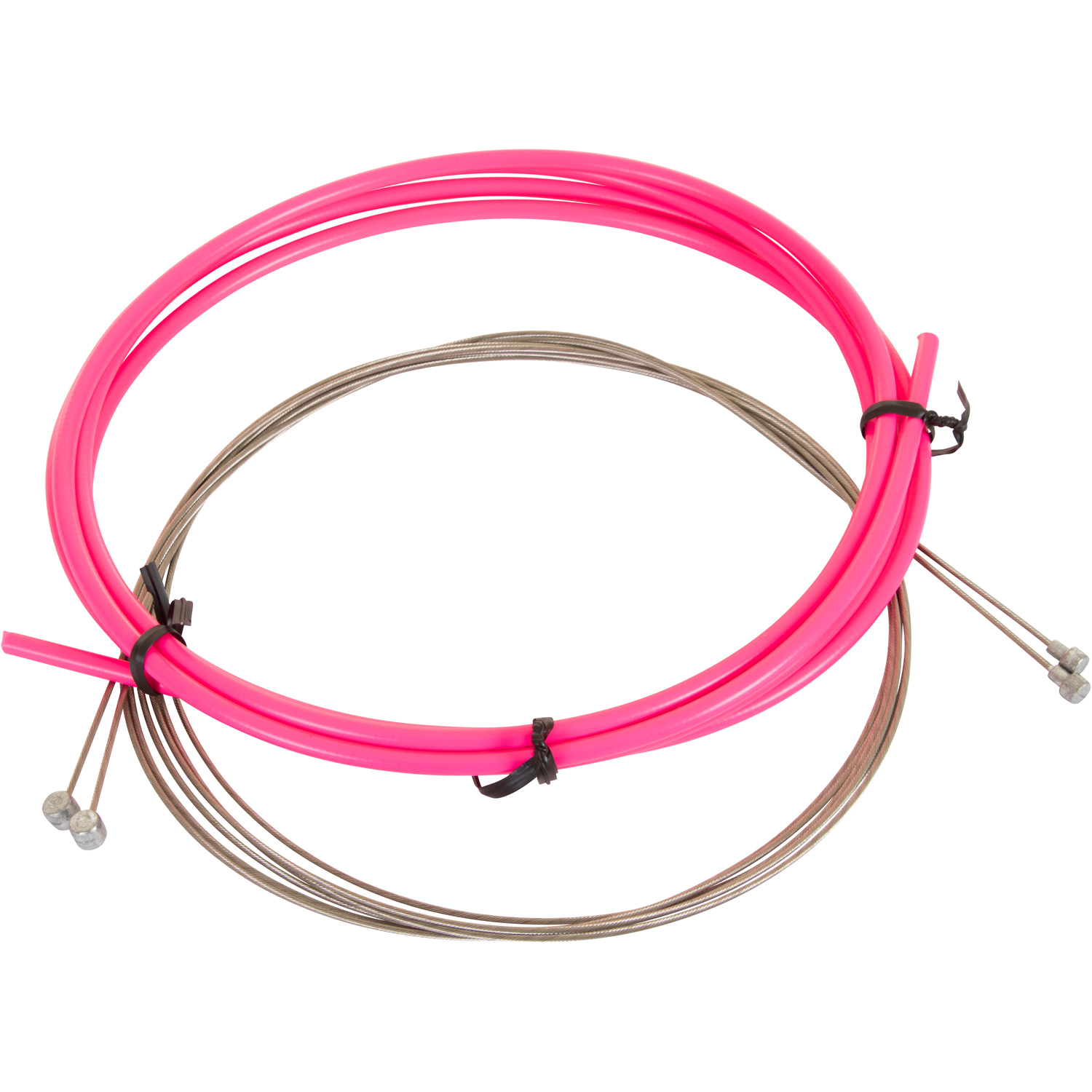 Pentagon Sports Bowdenzug Fahrrad Bremszug mit Bremszughülle Bremsseil Bremskabel mit Walzennippel und Birnennippel