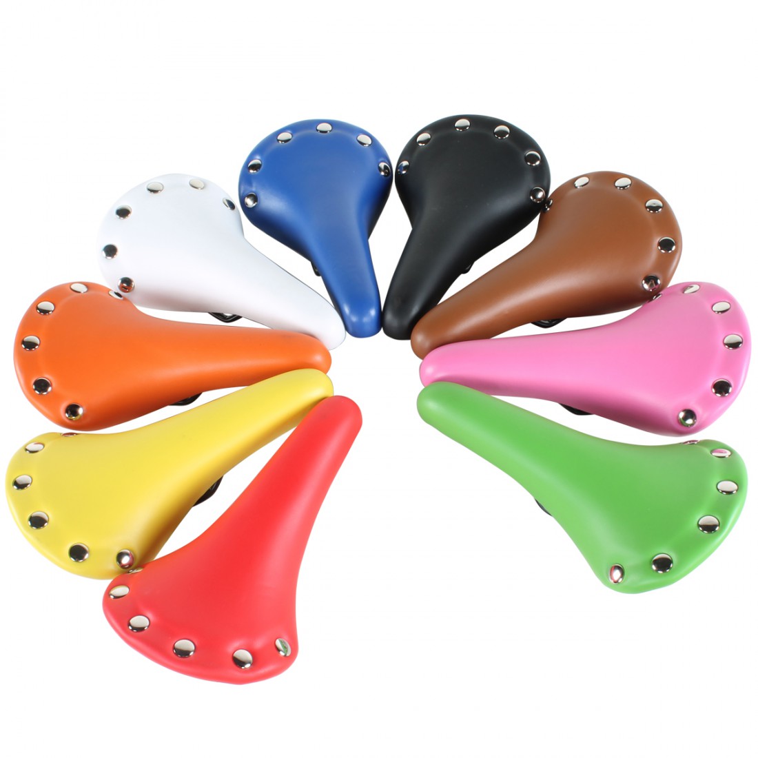 M-Wave Rivet Fahrradsattel retro Fixie Singlespeed Fahrräder Rennrad Sattel Fahrrad vintage look Kunst Ledersattel