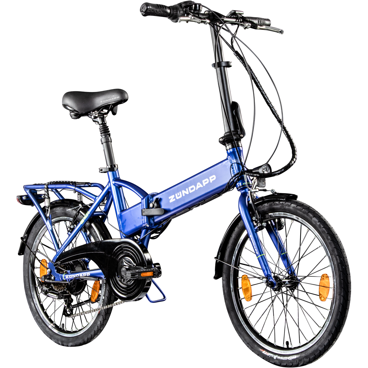 Zündapp Z101 20 Zoll Elektro Klapprad für Erwachsene 150 - 180 cm 6 Gang E Klappfahrrad E Bike Faltrad Pedelec StVZO