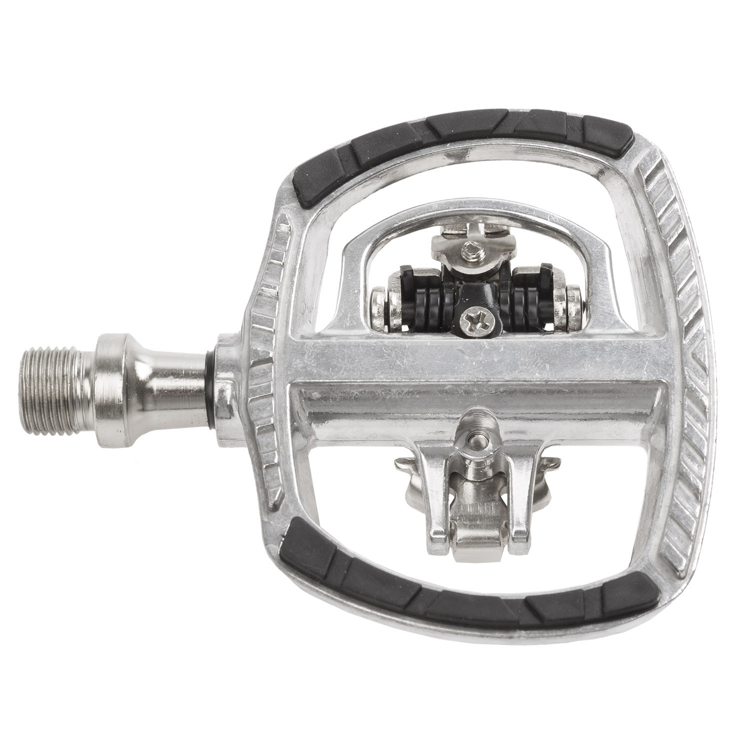 M-Wave DRAG-T1 Fahrradpedale Kombipedal Fahrrad Pedal Klickpedal Schuhplatte Shimano SPD kompatibel