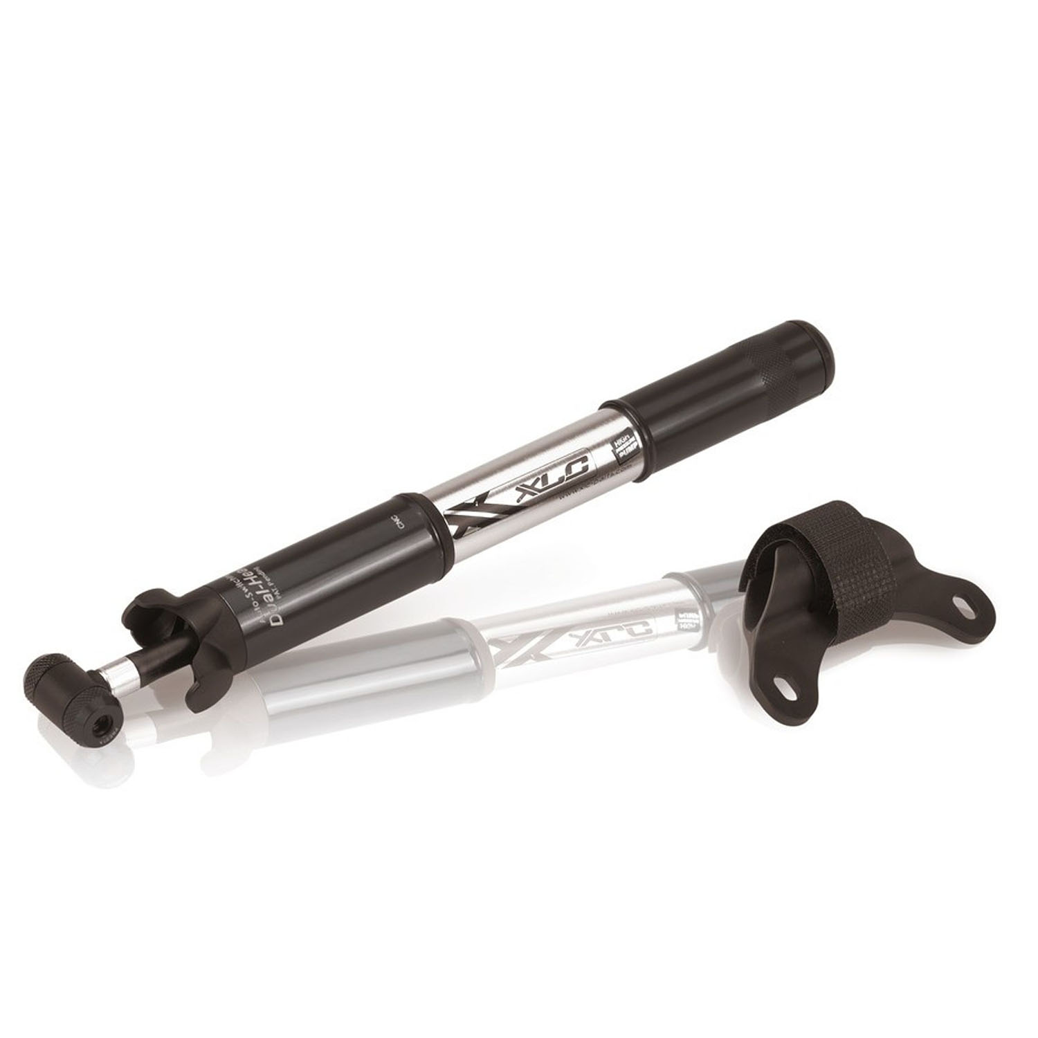 XLC PU-M02 Minipumpe MTB Fahrradpumpe Dualkopf alle Ventile Fahrrad Pumpe