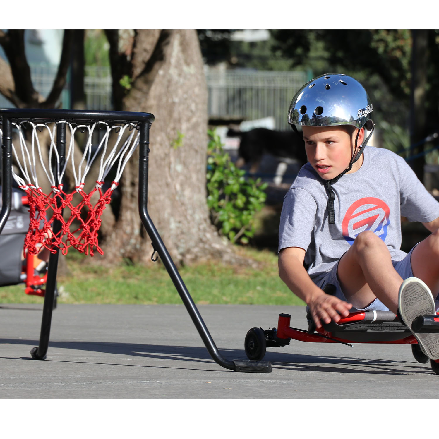 EzyRoller Basketballkorb Outdoor Kinder Basketball Korb Aufsteller Dreibein