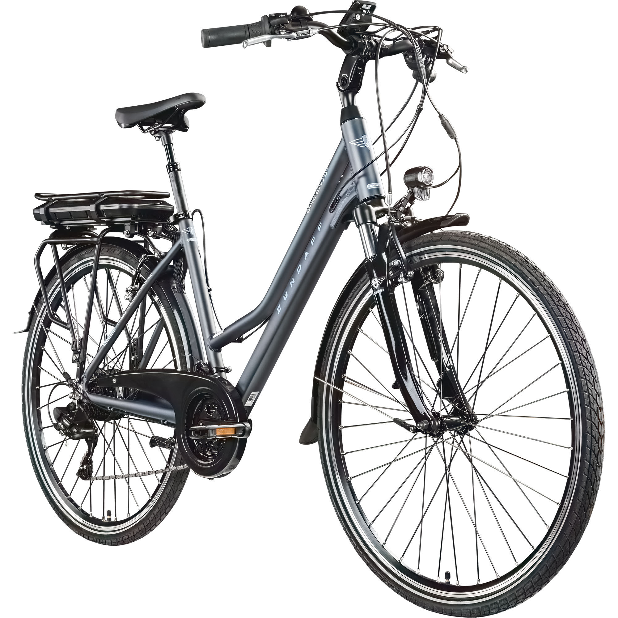 Zündapp Green 7.7 E Bike Damen Trekkingrad 28 Zoll Pedelec 155 - 185 cm Trekkingfahrrad mit 21 Gang E Fahrrad StVZO Tourenrad