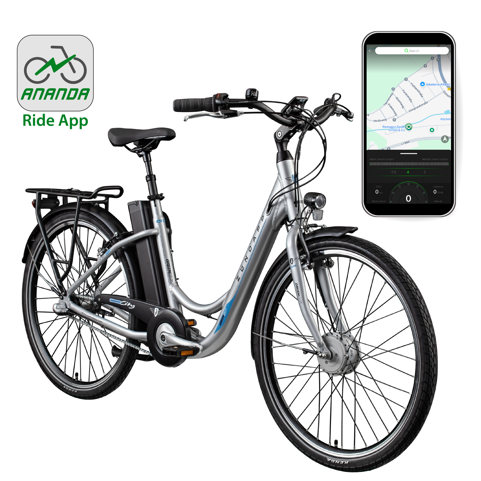 Zündapp Green 2.7 E Bike Damen Pedelec 3 Gang Shimano Schaltung retro 26 Zoll Damenfahrrad Elektrofahrrad 140-165 cm StVZO Hollandrad
